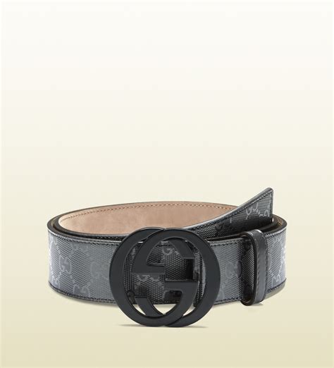 gucci interlocking g belt grey|gucci imprime belt.